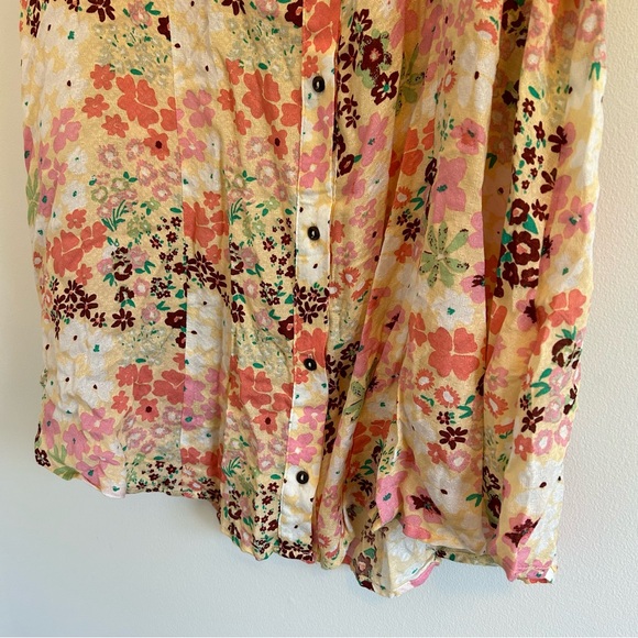 (SOLD) FREE PEOPLE NWT Callie Floral Sheer Tunic Size Large - Picture 6 of 15